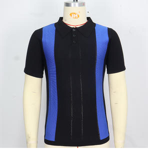 Suéter de Punto de Manga Corta para Hombre, Estilo Europeo y Americano, Nuevo, Tallas M-3XL, Verano, Ajustado, Estilo Vintage, Informal de Negocios - Product Image 4