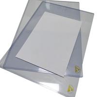 Porte-documents rigide A3 antistatique transparent en PVC ESD ALLESD pour salle blanche avec ouverture unilatérale