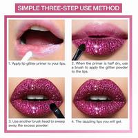 Kit de maquillage personnalisé à paillettes, imperméable, brillant à lèvres mat, étiquette privée