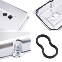 Couvercles de soupape en aluminium billetté pour 05-19 Dodge Hemi 5.7L 6.1L 6.4L Finition argentée-Compatible avec les modèles H100 et Vision