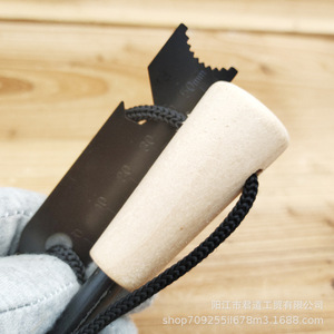 Allume-feu en tige de magnésium 8x80mm avec manche en bois et grattoir, outil de survie en extérieur - Product Image 2