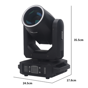 Professional 200W LED Beam Moving Head <strong>Light</strong> with <strong>Rainbow</strong> Prism, Ultra Bright Sharpy Stage Lighting for Concerts, DJ &amp; Events - Product Image 4