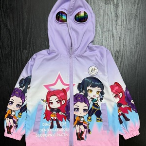 เสื้อแจ็คเก็ตฮู้ดลายการ์ตูน Kpop Demon Hunters รุ่นใหม่ Huntrix K-POP Fairy-tale Girl สำหรับฤดูใบไม้ผลิและฤดูใบไม้ร่วง - Product Image 5