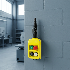 CMK 6 <b>Button</b> Pendant Control Station-4 Mechanical <b>Push</b> <b>Button</b> Control Pendant IP55 5A 120V Neoprene Industrial <b>Switch</b> <b>Buttons</b> - Product Image 1