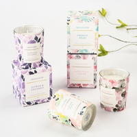 Benutzer definierte Formen Duft farben Luxus Home Decor Soja Wachs Private Label Aroma therapie Duft kerzen Glas