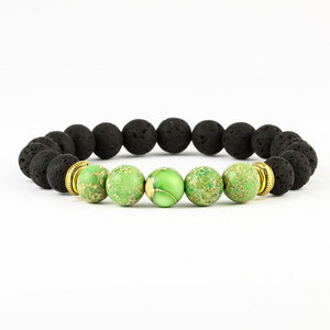 Bracelet diffuseur 7 chakras en pierres <span class=keywords><strong>de</strong></span> <span class=keywords><strong>lave</strong></span> naturelles multicolores pour le bien-être et l'équilibre, idéal pour le yoga - Product Image 5