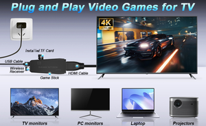 Nouvelle console <span class=keywords><strong>de</strong></span> <span class=keywords><strong>jeu</strong></span> rétro M8 2026, plus <span class=keywords><strong>de</strong></span> 3000 jeux, console <span class=keywords><strong>de</strong></span> <span class=keywords><strong>jeu</strong></span> vidéo domestique sans fil avec <span class=keywords><strong>2</strong></span> manettes sans fil, cadeau pour enfants et adultes, 32 Go - Product Image 6