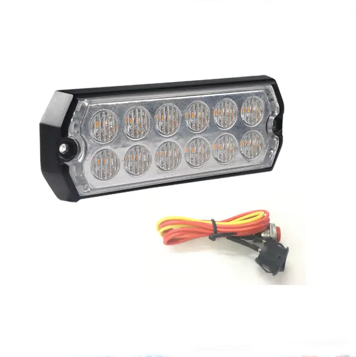 Luces LED Intermitentes de Emergencia, Luces Estroboscópicas Ámbar para Motocicleta y Tractor de Vehículos Agrícolas, 36 W, 16 W