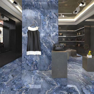 Guangdong Foshan Carrelage de sol en <span class=keywords><strong>marbre</strong></span> bleu de luxe Design moderne 750x1500 <span class=keywords><strong>Grande</strong></span> <span class=keywords><strong>plaque</strong></span> pour salon centre commercial Bleu vif 600x1200 - Product Image 2