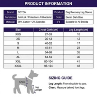 Manchon de récupération pour chien, protection anti-léchage pour patte avant unique, à porter sur l'épaule, en polyester imprimé, pour plaies