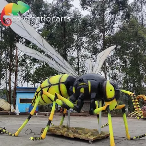 कीट थीम त्योहार प्रदर्शनी 3D एनिमेट्रोनिक पशु यांत्रिक ततैया