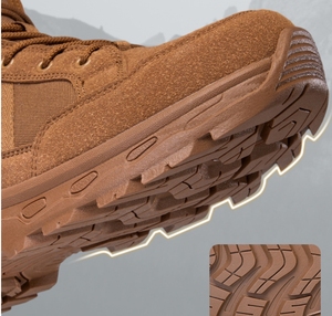 DFB1106 Khaki Brown Stock Security Men Training <b>Boots</b> <b>Hiking</b> Mountain <b>Boots</b> - Product Image 5