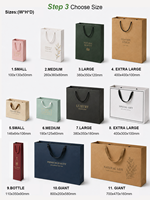 Bolsas de papel impresas de marca de ropa personalizada con su propio logotipo, bolsas de papel de compras de cartón, bolsas de regalo para pequeñas empresas