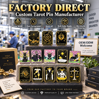 Fabricant de Pins en Émail Personnalisés Directement de l'Usine, Faible MOQ, Délai Rapide, Contrôle Qualité Strict, Vente en Gros, Fournisseur de Métal OEM ODM, Pins de Tarot