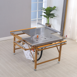 ZDS100 petit <span class=keywords><strong>Mini</strong></span> pliant Double lame scie à Table coulissante Machine à bois combiné rabot scie à Table scie à bois - Product Image 1