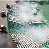 Fauteuil de massage pour piscine et spa en acier inoxydable, lit d'eau, design ergonomique pour le soulagement du stress et la relaxation corporelle