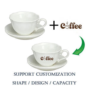 Tazza in Porcellana Promozionale con Logo Personalizzato per Acqua e Cappuccino con Piattino Set Moderno di Tazze e Piattini in Ceramica per <span class=keywords><strong>Caffè</strong></span> e Tè - Product Image 5