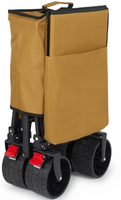 Chariot de plage pliable personnalisable avec structure plateforme, chariot de camping avec frein, chariot de courses en acier au carbone épaissi, compatible OEM