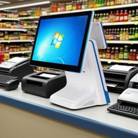 Sistema de Punto de Venta (TPV) Todo en Uno con Pantalla Dual Android de Fábrica LIVERDOL, Terminal con CPU Intel y Pantalla de 15.6'' para Pequeñas Empresas