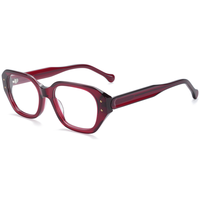 Monture de lunettes rectangulaire rétro Elan Optical YB6020, nouveau design, pour femme, monture intégrale en acétate, lunettes optiques, stock disponible