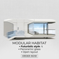 Vente en gros usine – Meilleure qualité – Maison capsule modulaire 20ft 40ft – Hôtel préfabriqué de luxe