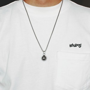 Vente à bas prix de colliers pour hommes avec pendentif rond en acier inoxydable pour basket-ball, chandail et chaîne, hip hop, cadeaux - Product Image 2