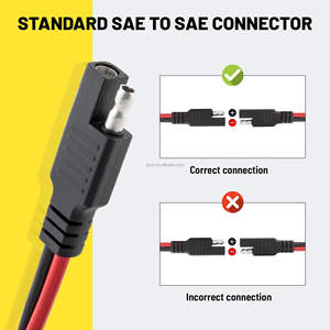 Kabel konektor SAE 18AWG konektor SAE kabel Harness cepat putus untuk Panel surya baterai traktor mobil sepeda motor - Product Image 5