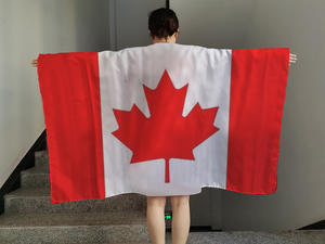 Penjualan paling laris kualitas tinggi Logo bendera kustom desain luar ruangan bendera jubah badan Maroko kustom dengan lengan - Product Image 3