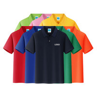 Golf Polo T-shirts met geborduurde custom design, effen kleur, katoenen print, poloshirts, blanco poloshirts voor heren en dames, werkpoloshirts