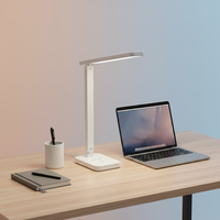 Lampe de bureau LED sans lumière bleue RG0 pour enfants, lampe de table pour l'étude, protection des yeux, avec 3 températures de couleur, lampe de lecture pliable