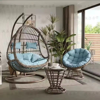 Fauteuil suspendu en forme de nid d'oiseau, en métal, pour chambre à coucher, maison, balcon, hamac, fauteuil œuf pour balcon