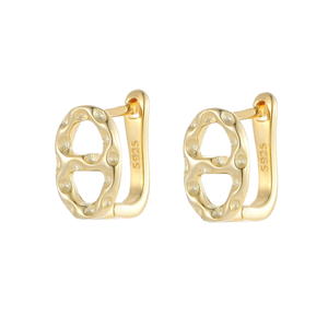 Trendy Zircon <b>Stud</b> Earrings 925 Sterling <b>Silver</b> | Gold Rhodium Plated Engagement Party Jewelry | <b>Stud</b> Earrings for Women Fashion - Product Image 1