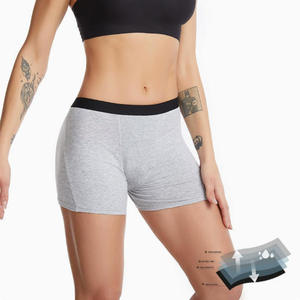 Slip Boxer Sportivi Estivi da <span class=keywords><strong>Donna</strong></span> in Cotone a Vita Media, Taglie S-4XL, Altamente Elastici, Anti-perdita e Traspiranti - Product Image 3