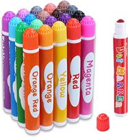 Lot de marqueurs à pois colorés de 12 ml pour enfants avec livre d'activités – Idéal pour le bingo et l'art