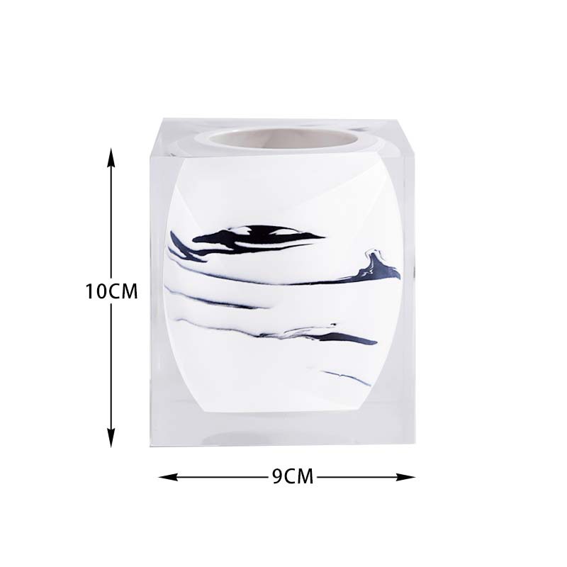 Black-flowered Taibai vase, 12*12*35cm