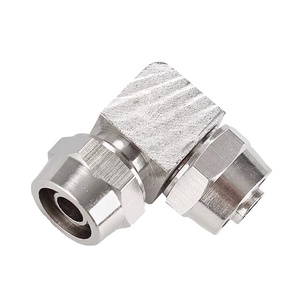 Phụ Kiện Không Khí Khí Nén <span class=keywords><strong>2</strong></span> Cách Khuỷu Tay 90 Độ Brass Nickle Mạ Đẩy Trong Kết Nối Nhanh Chóng Brass Khí Nén Phụ Kiện Đường Ống - Product Image 2