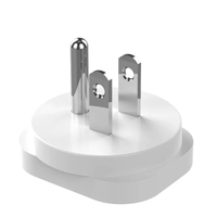 Adaptateur de voyage universel avec logo OEM, 16A, 2 ports USB-A et 2 ports USB-C, multiprise pour Royaume-Uni/UE/États-Unis vers Australie avec adaptateur en matériau PC