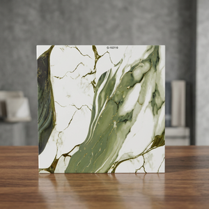 Azulejos de Cerámica Brillantes con Aspecto de Granito Gris de 40x40cm, Antideslizantes, para Pisos Interiores de Porcelana - Product Image 4
