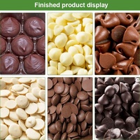 Machine de production complète pour la fabrication de pépites de chocolat, à injection unique, sans gluten, pour chocolat noir brut
