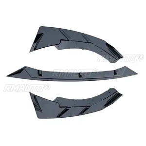 Kit carrosserie pour VW Golf MK8 GTI R-Line 2021-2023, diffuseur de pare-chocs avant, noir brillant, style combat, séparateur de pare-chocs, accessoires de voiture - Product Image 6