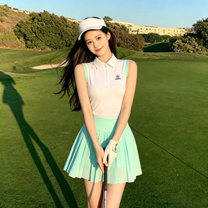 Ready-to-Wear Golf Women's Sleeveless Sports Outfit With <strong>Stretch</strong>, Quick-Drying and Breathable High-Quality <strong>Skirt</strong> - Product Image 1