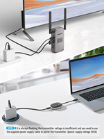 Lemorele 4TX a 1RX Q5R18 Wifi Hdmi transmisor receptor Kit con Loop-Out Ir remoto inalámbrico Hdmi Extender 200M 2,4/5G 1080P