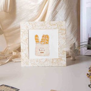 DIY Art Painting Landscape Painting Cardboard <b>Picture</b> <b>Frame</b> Wall Desktop Display Paper <b>Frame</b> Photo with Back Bracket - Product Image 5