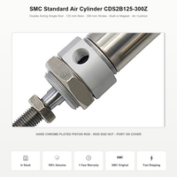   Cylindre pneumatique standard CDS2B125-300Z, alésage 125 mm, course 300 mm, coussin d'air intégré, aimant intégré, vente en gros, fournisseur d'usine