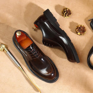 Nouvelles Bottes d'Hiver Montantes Classiques Polyvalentes Décontractées pour Hommes, Imperméables en Cuir Véritable, Rehaussantes, pour le Travail en Extérieur et le Sport - Product Image 2