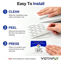 Panneau de table programmable en acrylique NFC215 avec code QR, compatible mobile, carte NFC 13,56 MHz, dos adhésif