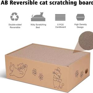 Moderna Caja de Cartón Corrugado Ecológica GMV, Rascador para Gatos, Juguete de Cartón para Gatos de Interior, <span class=keywords><strong>1</strong></span>.5 kg - Product Image 1