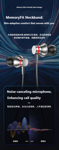 Auriculares inalámbricos con banda para el cuello con imán de 500mAh, Auriculares deportivos grandes, pantalla Digital para juegos, auriculares BT de Audio estéreo para caminar - Product Image 2