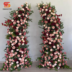 Arco Floral en Forma de Corazón Morado Brillante Especial para Mayoristas, Soporte para Arco de Boda, Accesorios para Bodas - Product Image 4