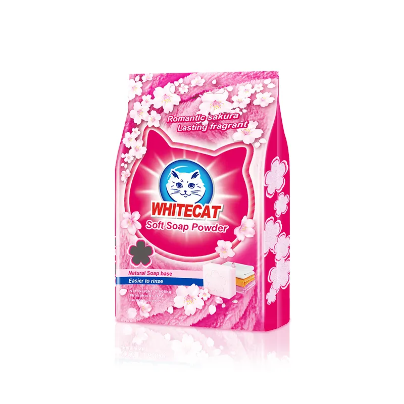 Long Lasting Fragance Deep Cleaning Sakura laundry Soap Powder Detergent